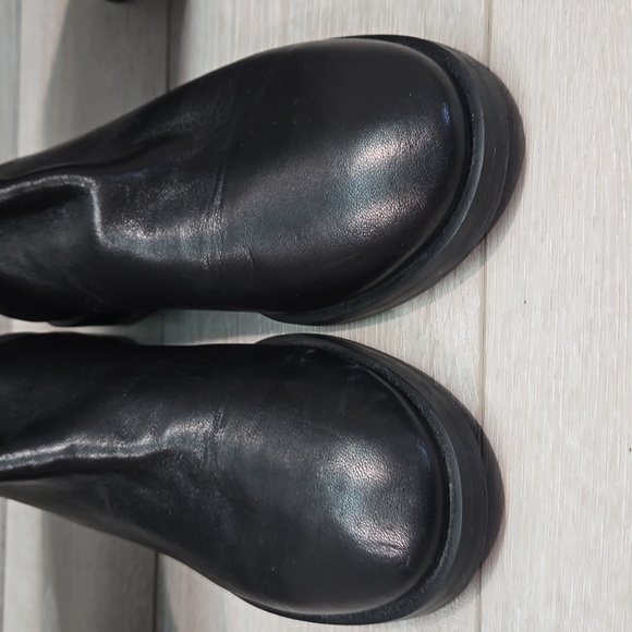 Stuart Weitzman Women Gillian 60 Microstretch Leather Riding Boots Shoes Sz 7 - Picture 5 of 16